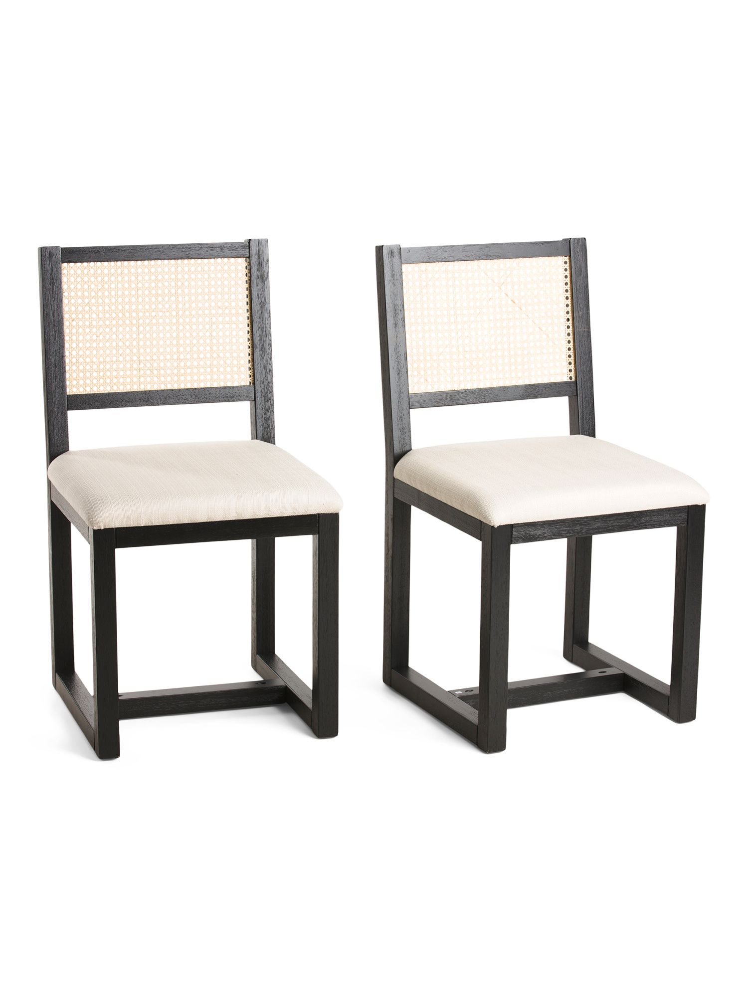 Set Of 2 Rattan Back Dining Chairs | TJ Maxx