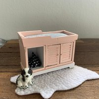 Vintage Dollhouse Furniture Miniature Changing Table Wood Pale Pink Baby Bedroom Nursery Maileg | Etsy (US)