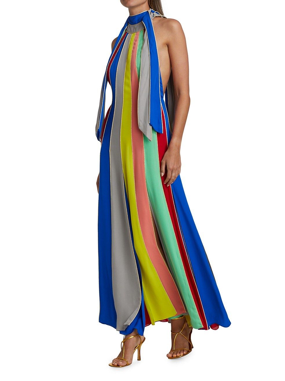 Carwash Halterneck Maxi Dress | Saks Fifth Avenue