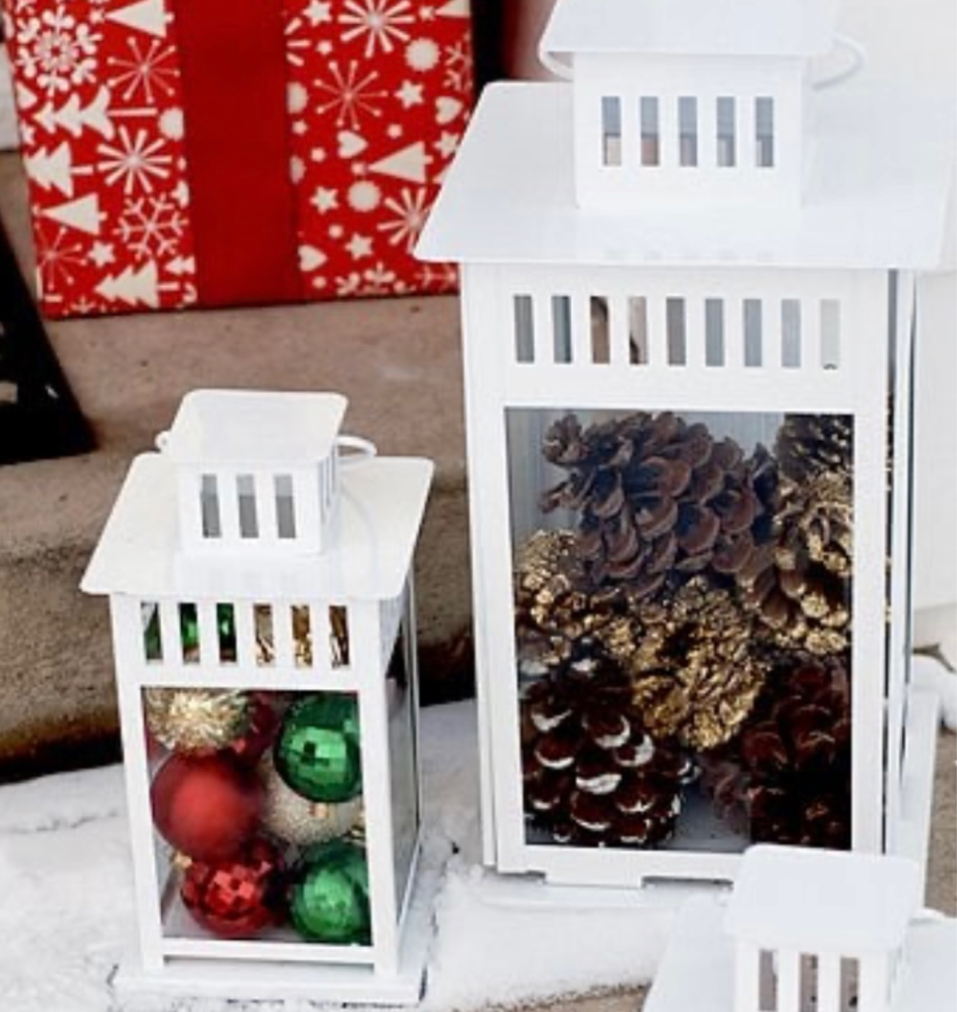 #rustichime #holidaydecor #holidayporch #pinecones #lanterns #holidaycenterpiece #filledlanterns #frintporchdecor #christmashome #holidayporch #festiveporch 

#LTKGiftGuide #LTKHoliday #LTKSeasonal