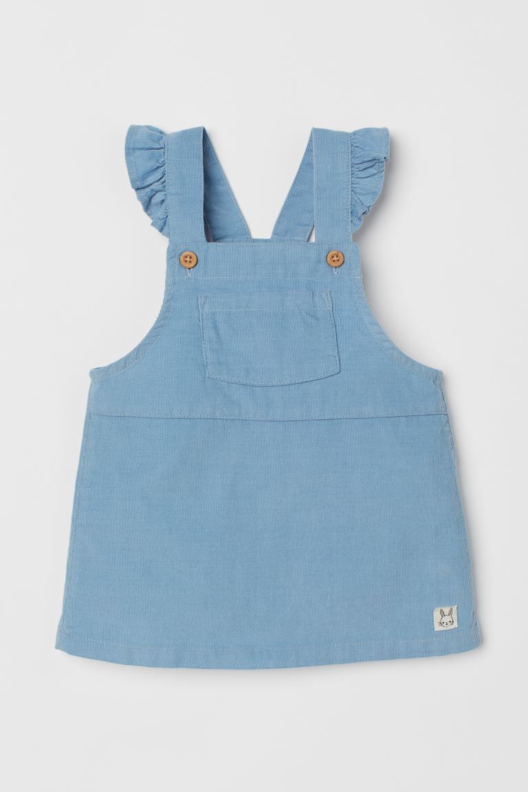 Ruffle-trimmed Overall Dress | H&M (US)