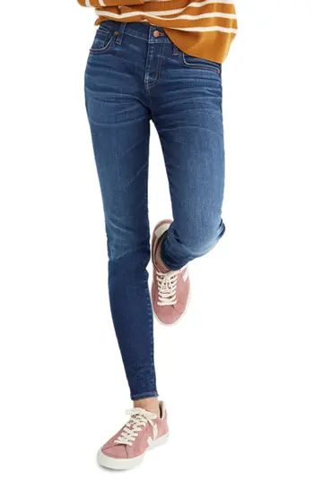 Women's Madewell 8-Inch Skinny Jeans, Size 24 - Blue | Nordstrom