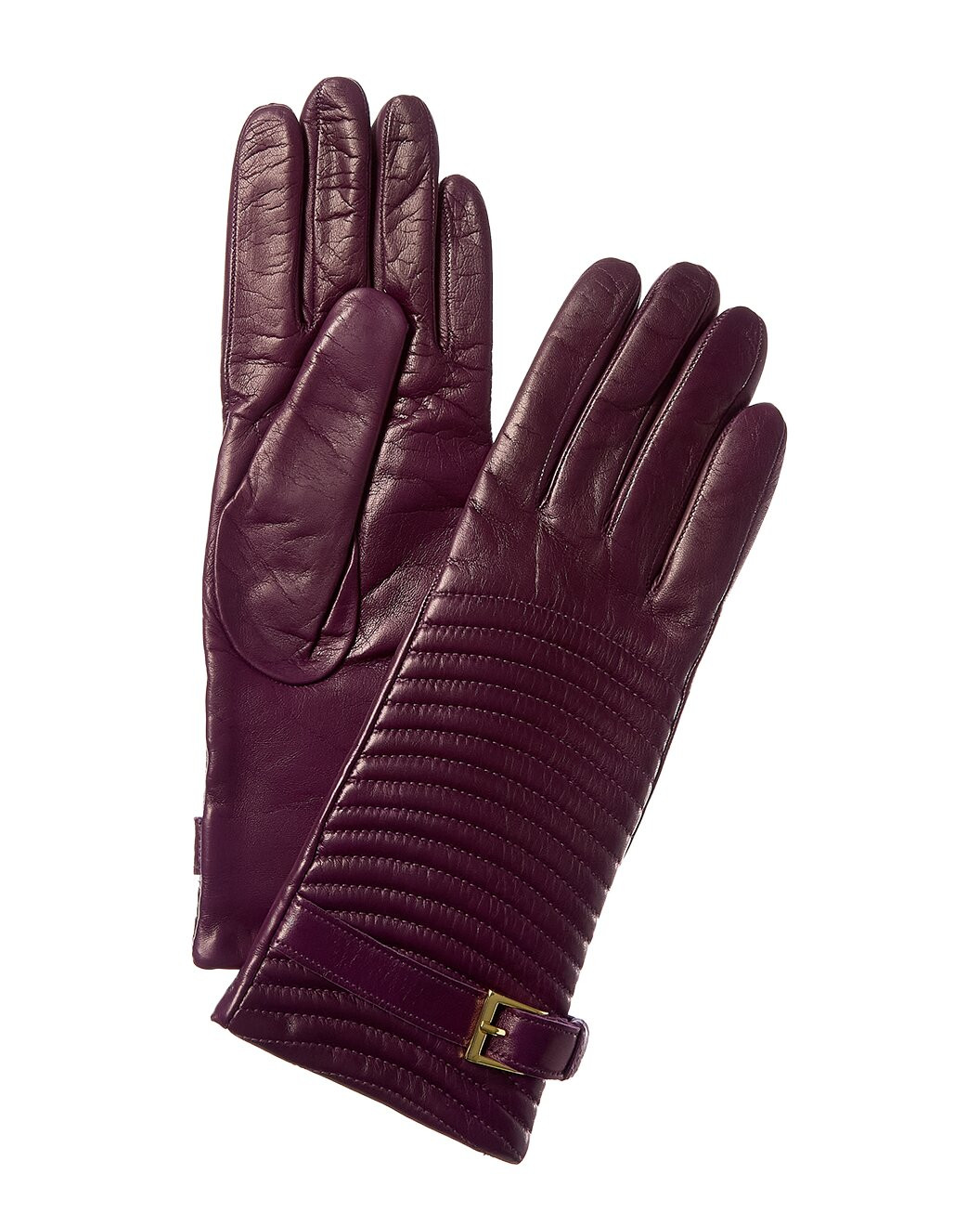 Quilted Cashmere-Lined Leather Gloves | Gilt & Gilt City