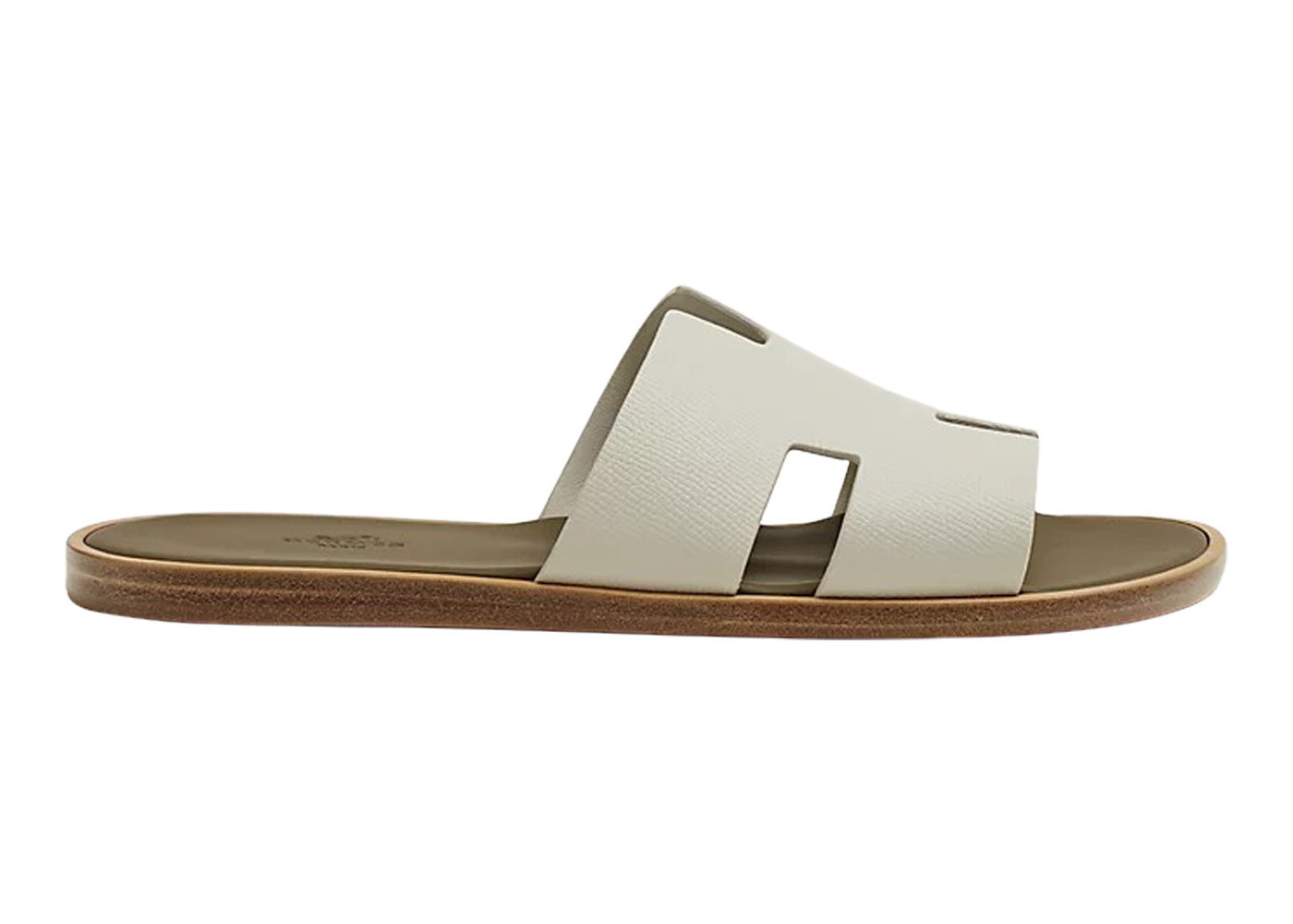 Men's Hermes Izmir Sandal Epsom Leather Sneakers in Beige Glaise/Vert Toundra | StockX