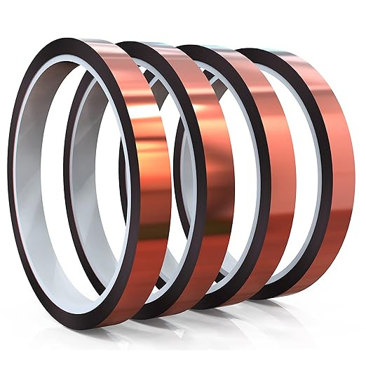 4 Roll - 10mm x 33m (108ft) SAMKARIM Heat Resistant Transfer Tape for Sublimation - Leaves No-Mar... | Amazon (US)