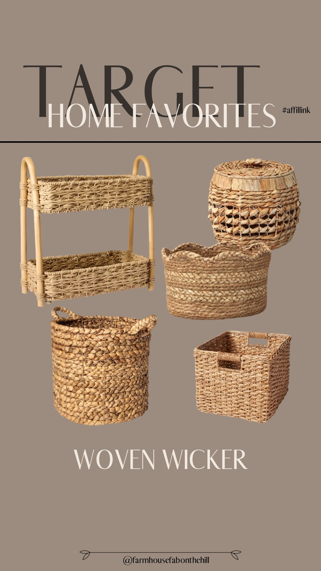 Target- neutral wicker and water hyacinth favorites 🤎

#LTKHome #LTKSaleAlert