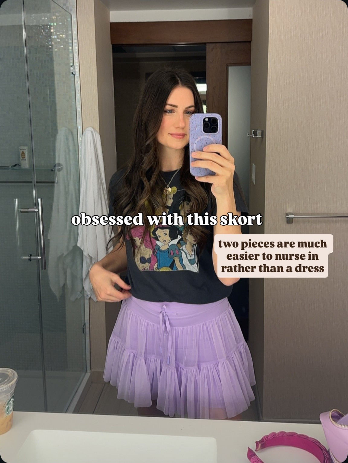 Disney Mom Outfit- obsessed with this skort and tee combo. T-shirt is old but Etsy has so many cute options! 
#disneymom #disneyoutfit #skort #postpartum #breastfeedingclothing #disneytee

#LTKootd #LTKTravel #LTKmomlife