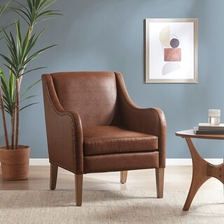INK+IVY Ferguson Faux Leather Accent Chair | Bed Bath & Beyond