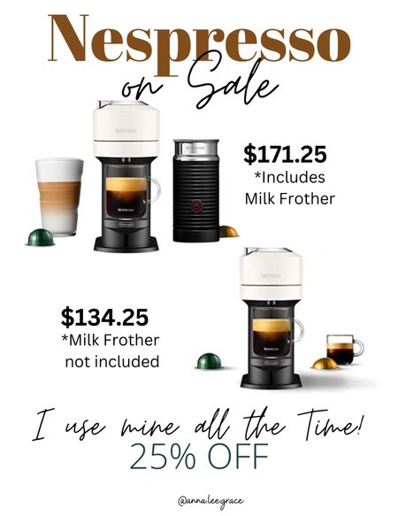 Nespresso maker on sale! 

#LTKFind #LTKsalealert #LTKhome