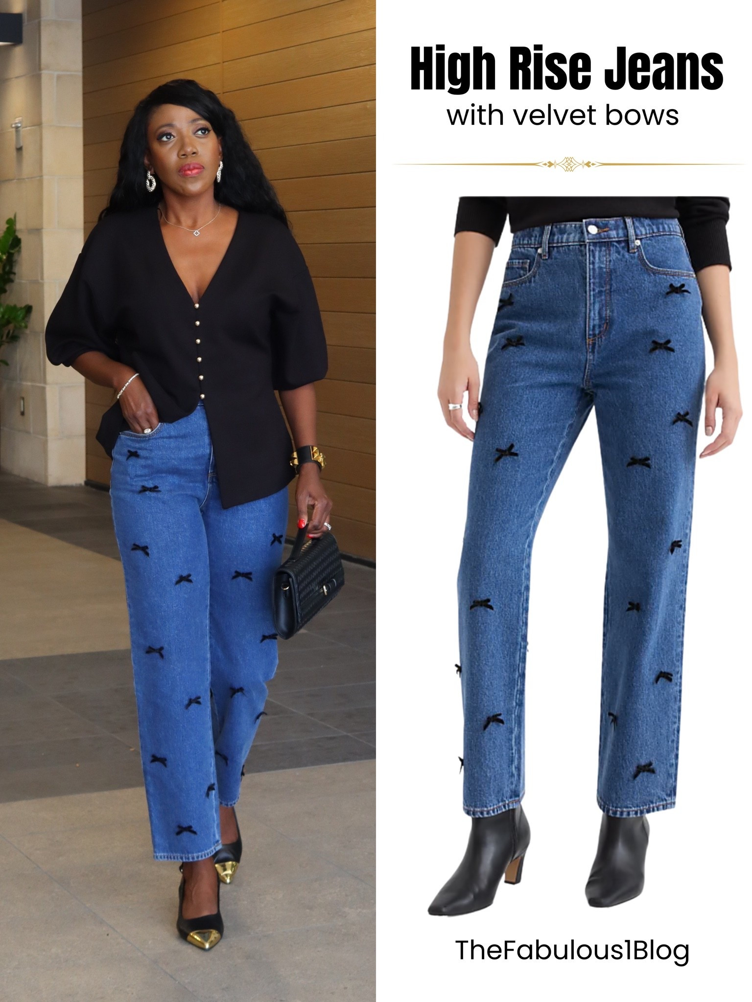 These high rise velvet bow jeans are on sale. Runs slightly small. I usually wear a 26. Sized up to a 27. 

Summer Outfits, Casual Outfits, Summer Jeans, Jeans,

#LTKOver40 #LTKSaleAlert #LTKootd
