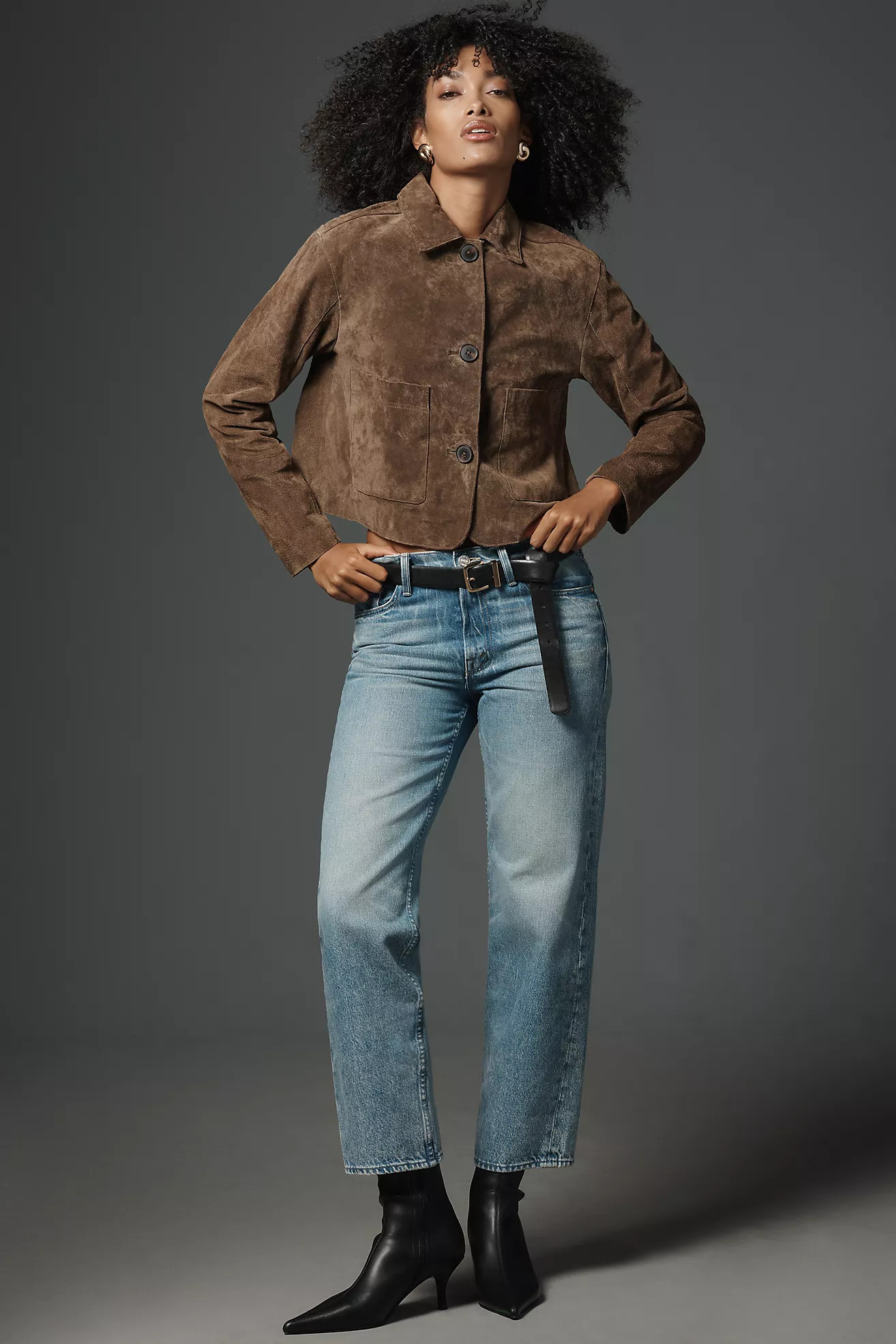 MOTHER Newbie Ankle High-Rise Straight Jeans | Anthropologie (US)