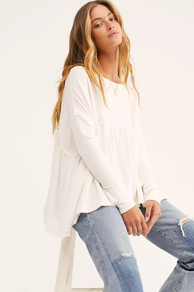 Forever Your Girl Babydoll Tee | Free People (Global - UK&FR Excluded)