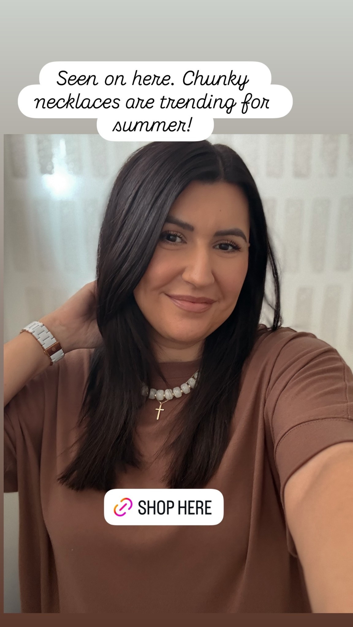 Seen on here. Chunky necklaces are trending for summer!