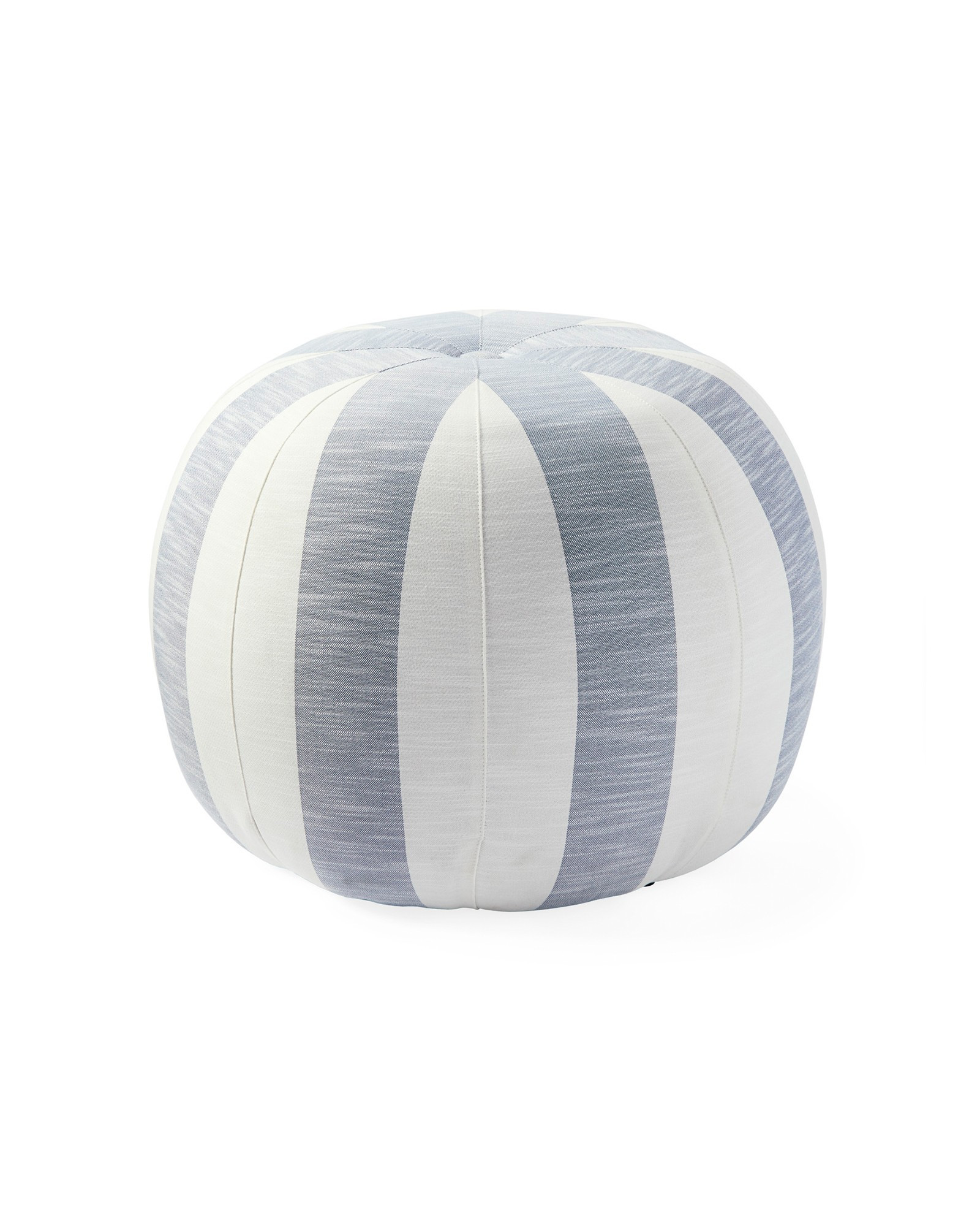 Seabrook Ottoman – Performance Navy Beach Stripe | Serena and Lily