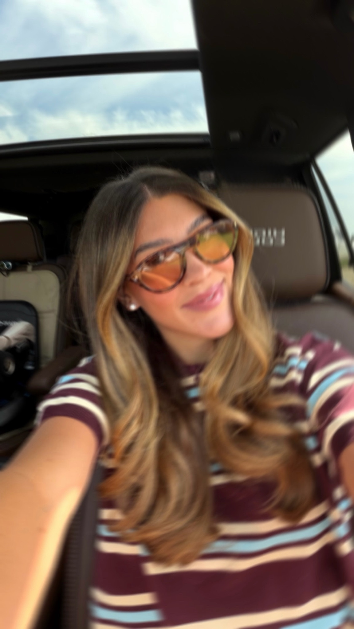 My go to accessories for spring! My staple earrings & favorite sunglasses