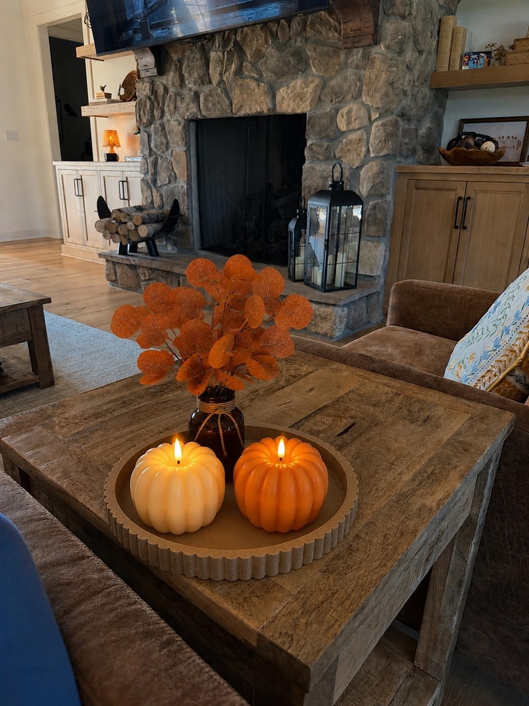 The coziest little touch of fall! These glowing pumpkin candles instantly warm up the room and make the perfect addition to a fall coffee table or centerpiece.
#LTKHome #FallDecor #FallHome #CozyHome #PumpkinDecor #HomeDecor #LTKFinds