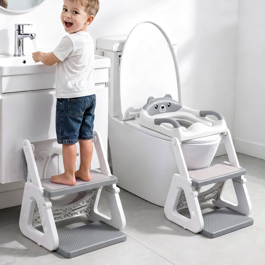 Orzbow Potty Training Seat with Step Stool, Toddler Toilet Seat with Ladder | Amazon (US)