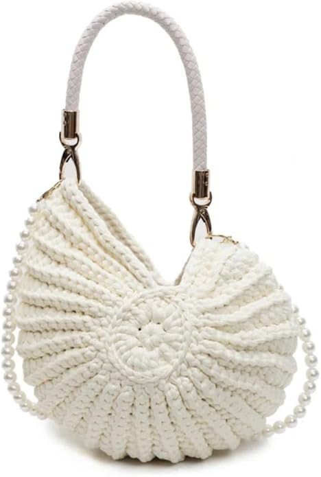 Shell Purse For Women Summer Beach Crossbody Bag, Beaded Shell Bag Summer, Tote Bag, Sea Shell Cl... | Amazon (UK)