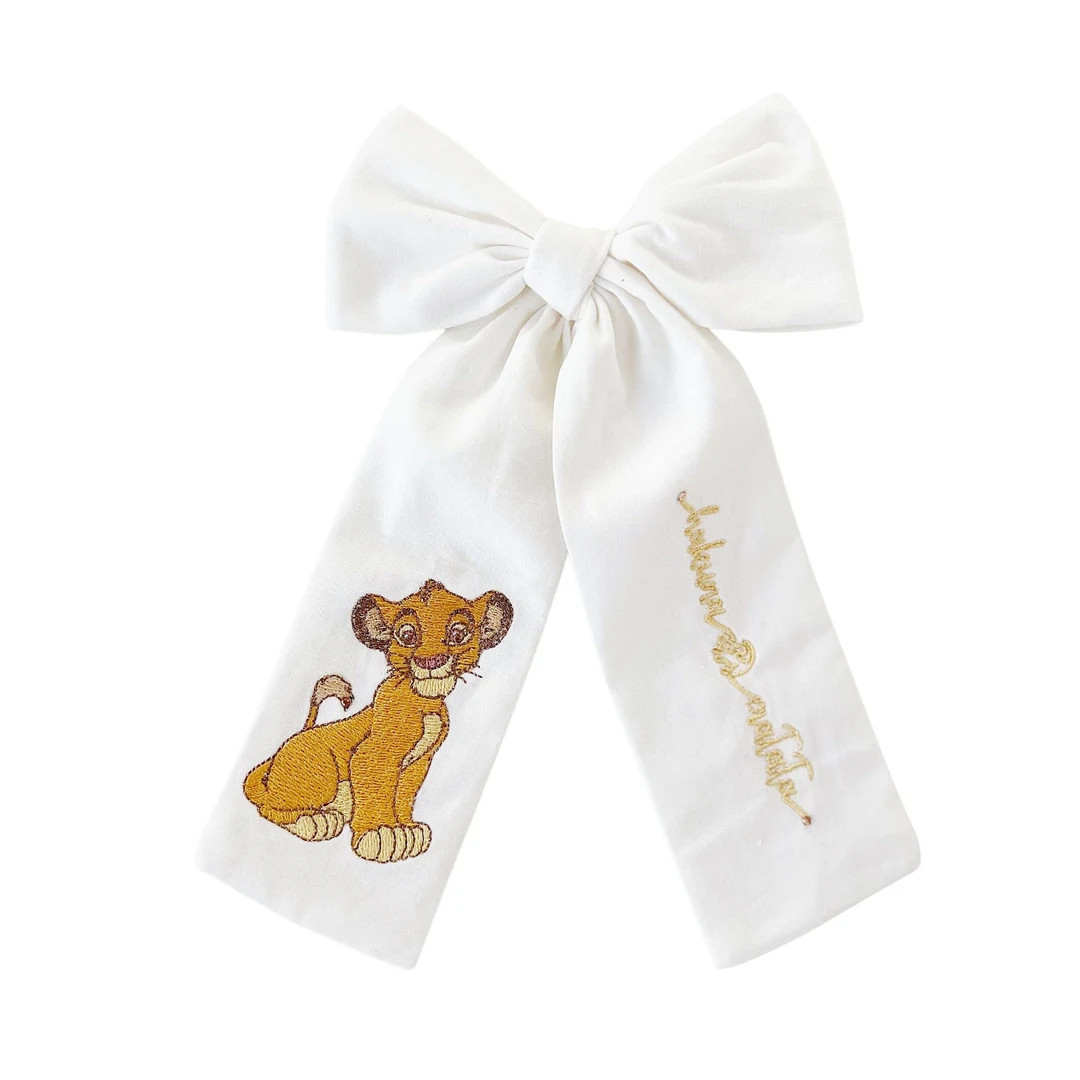 Hakuna Matata Lion King Simba and Nala Cotton Hair Bow for Girls - Etsy | Etsy (US)