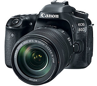Canon EOS 80D DSLR Camera with 18-135mm Lens | QVC