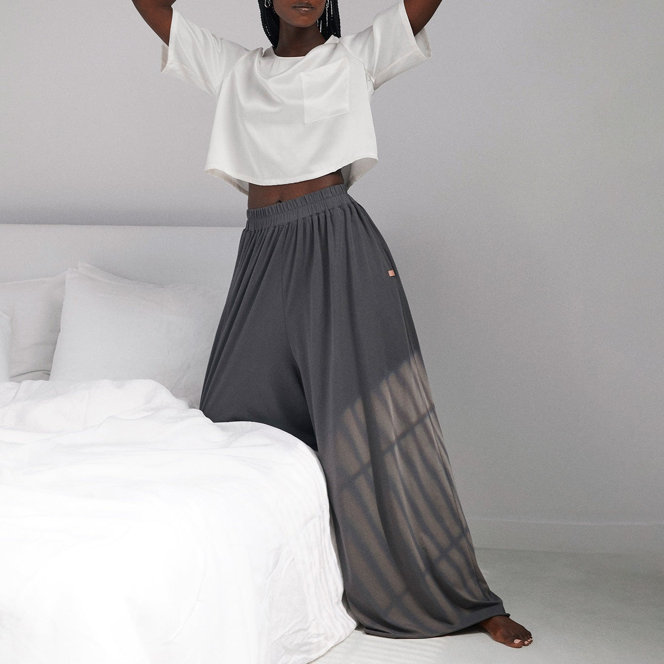Organic Pima Wide Leg Pant | Lunya