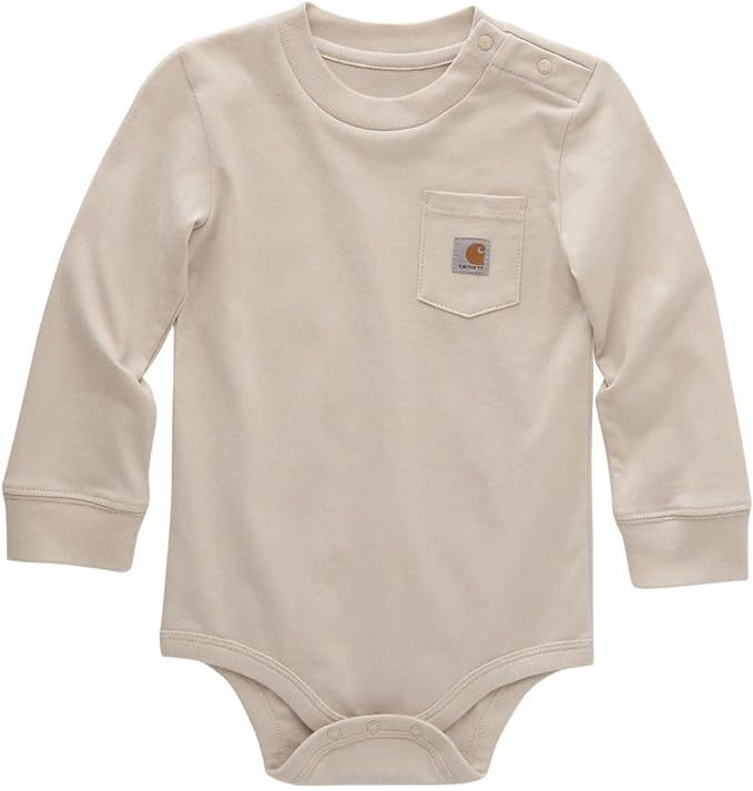 Carhartt Unisex Baby Long-sleeve Pocket Bodysuit | Amazon (US)