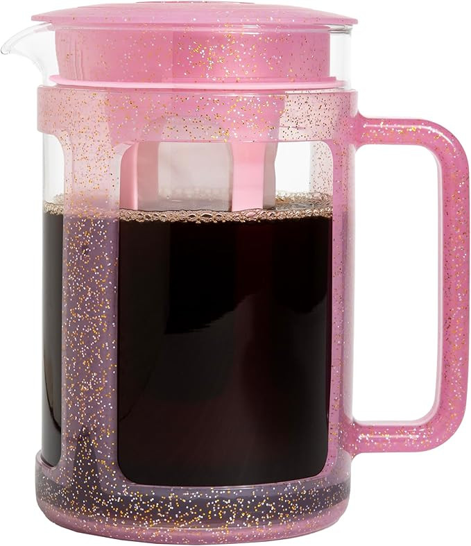 Paris Hilton Cold Brew Coffee Maker, Durable 1.6 Quart Borosilicate Glass Carafe with Stainless S... | Amazon (US)
