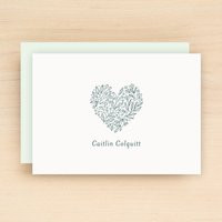Hope Personalized Stationary Set - Floral Heart Custom Stationery | Etsy (US)