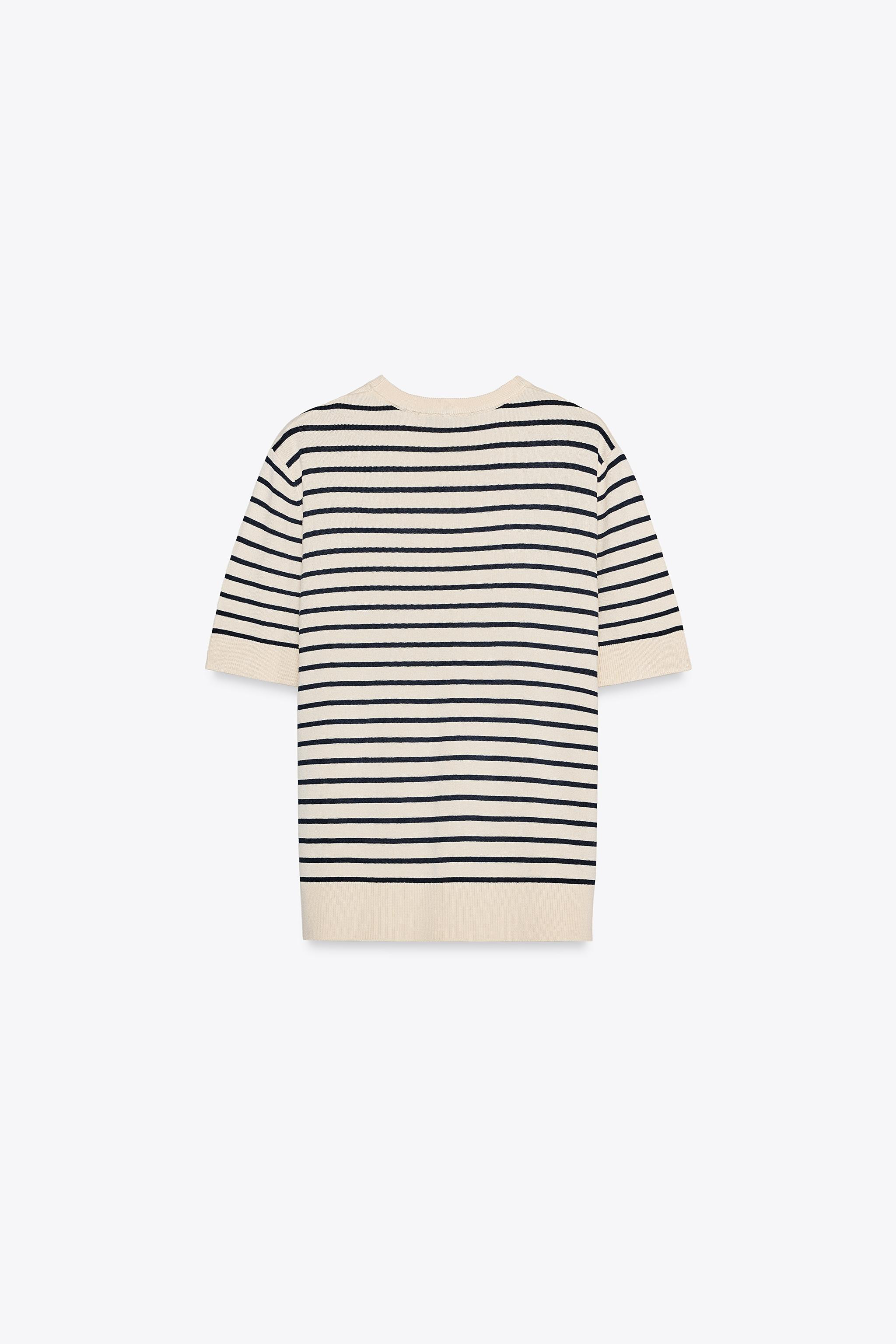 STRIPED KNIT TOP | Zara US