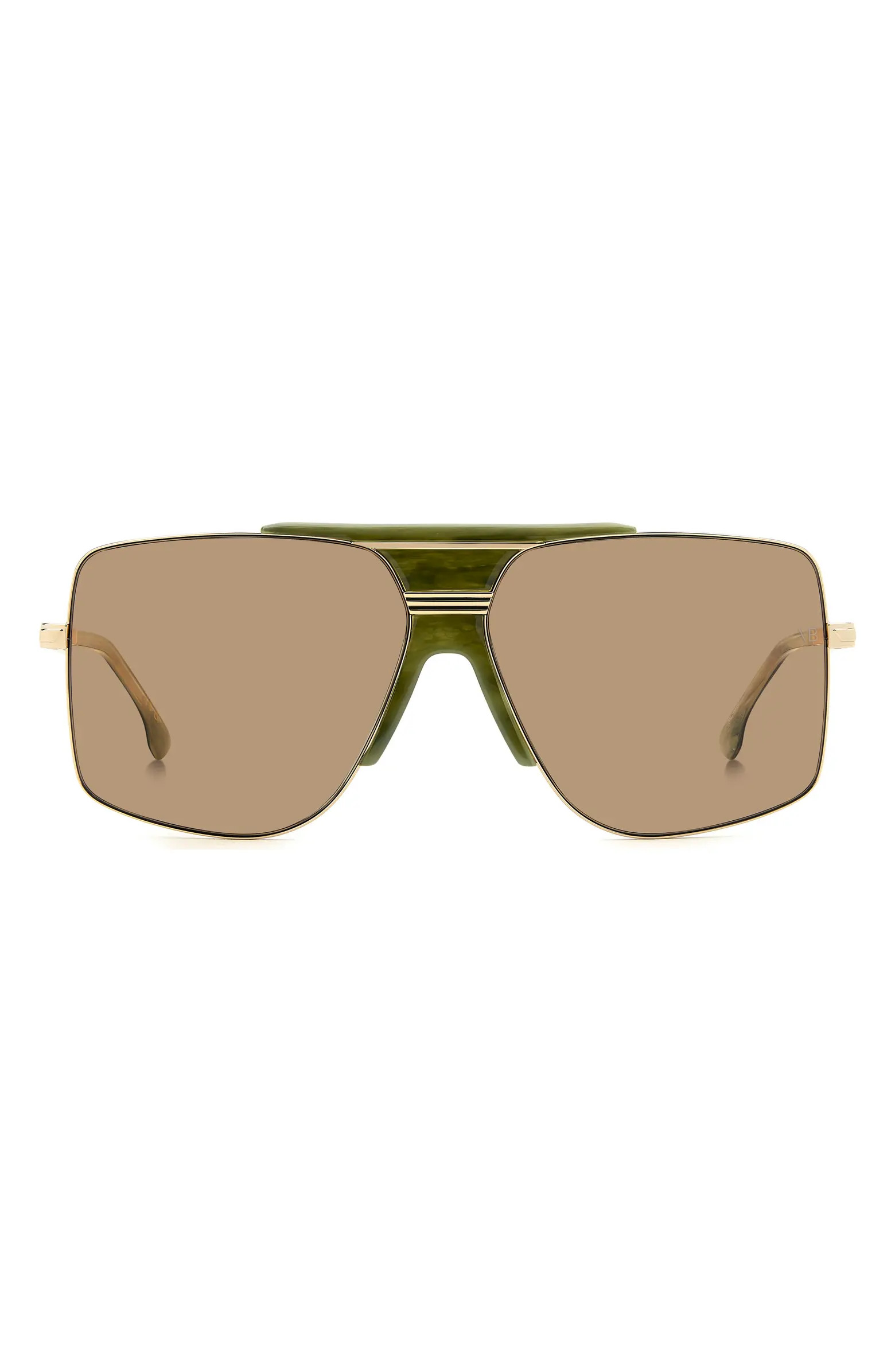 62mm Square Aviator Sunglasses | Nordstrom