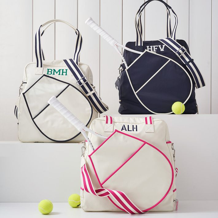 Sporty Stripe Tennis Tote | Mark and Graham