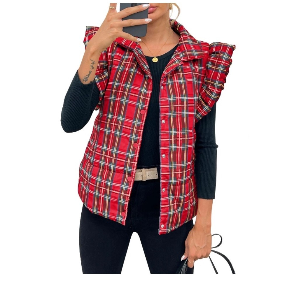 A very festive puffer vest - the ruffle sleeves are pretty fun! 


#LTKOver40 #puffervest #walmart #plaidvest 

#LTKHoliday #LTKFindsUnder50 #LTKSeasonal