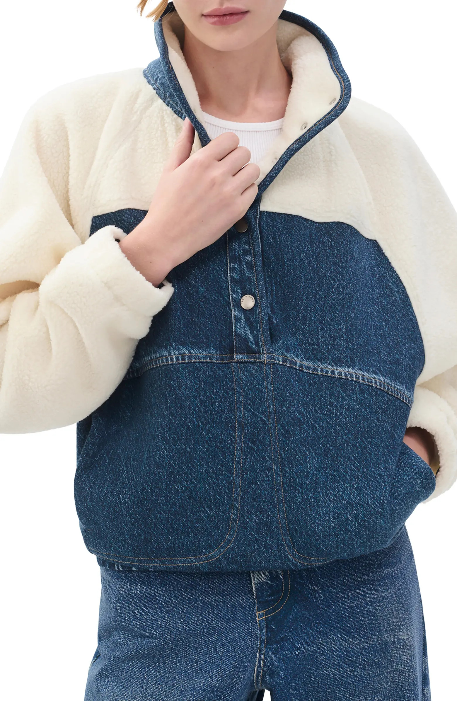 rb Miramar High Pile Fleece Pullover | Nordstrom