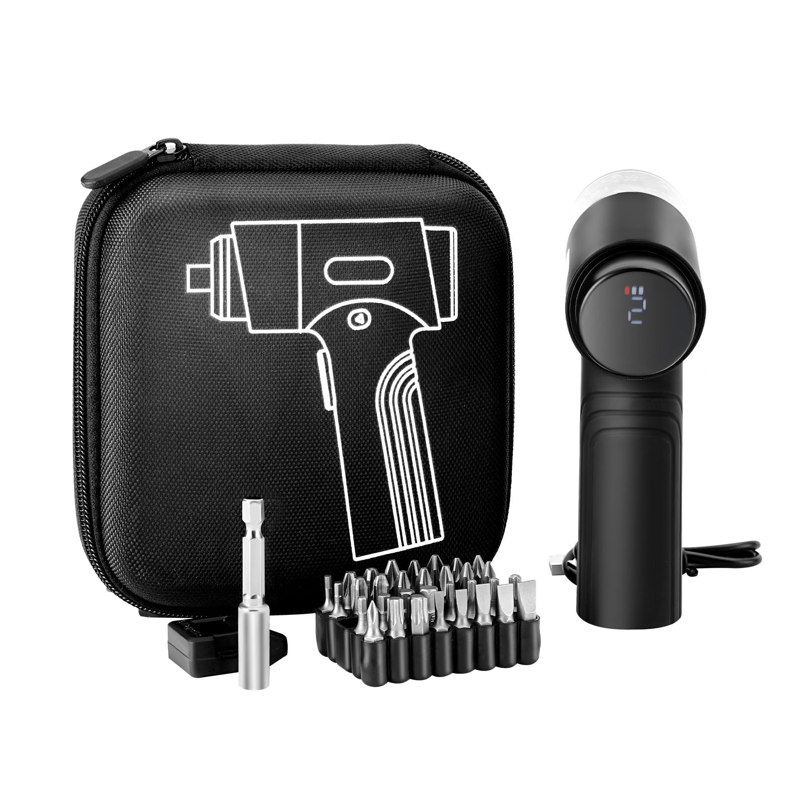 VEVOR Electric Screwdriver, 7 Torque Settings 0.5-5 N.m, 2500mAh Battery, Cordless Screwdriver Se... | Amazon (US)