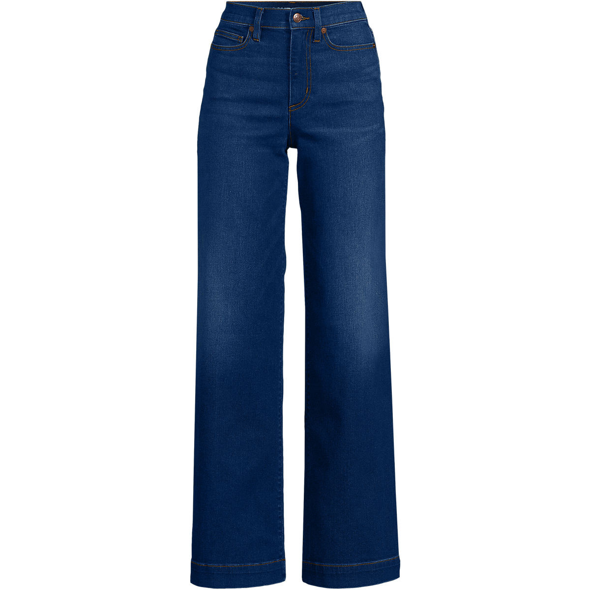 Women's Recover High Rise Wide Leg Blue Jeans | Lands' End (US)