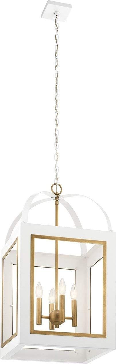 Kichler 52029WHNBR Vath Pendant, 4-Light 240 Total Watts, White | Amazon (US)