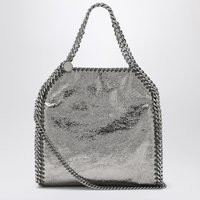 Stella Mc Cartney Falabella Mini Metallic Steel Grey Bag | Balardi (US & Canada)
