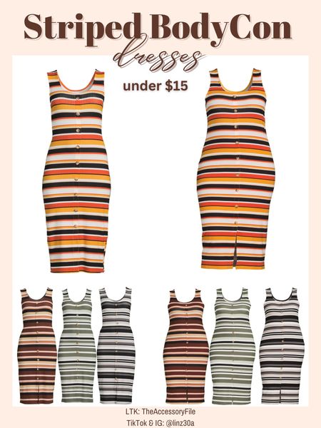 Striped bodycon dresses under $13 - also comes in plus sizes

Fall dress, fall fashion, fall outfits, fall looks, affordable dresses, affordable fashion, affordable style, affordable style, Walmart fashion, Walmart style, Walmart looks, Walmart outfits 



#LTKstyletip #LTKunder50 #LTKSeasonal