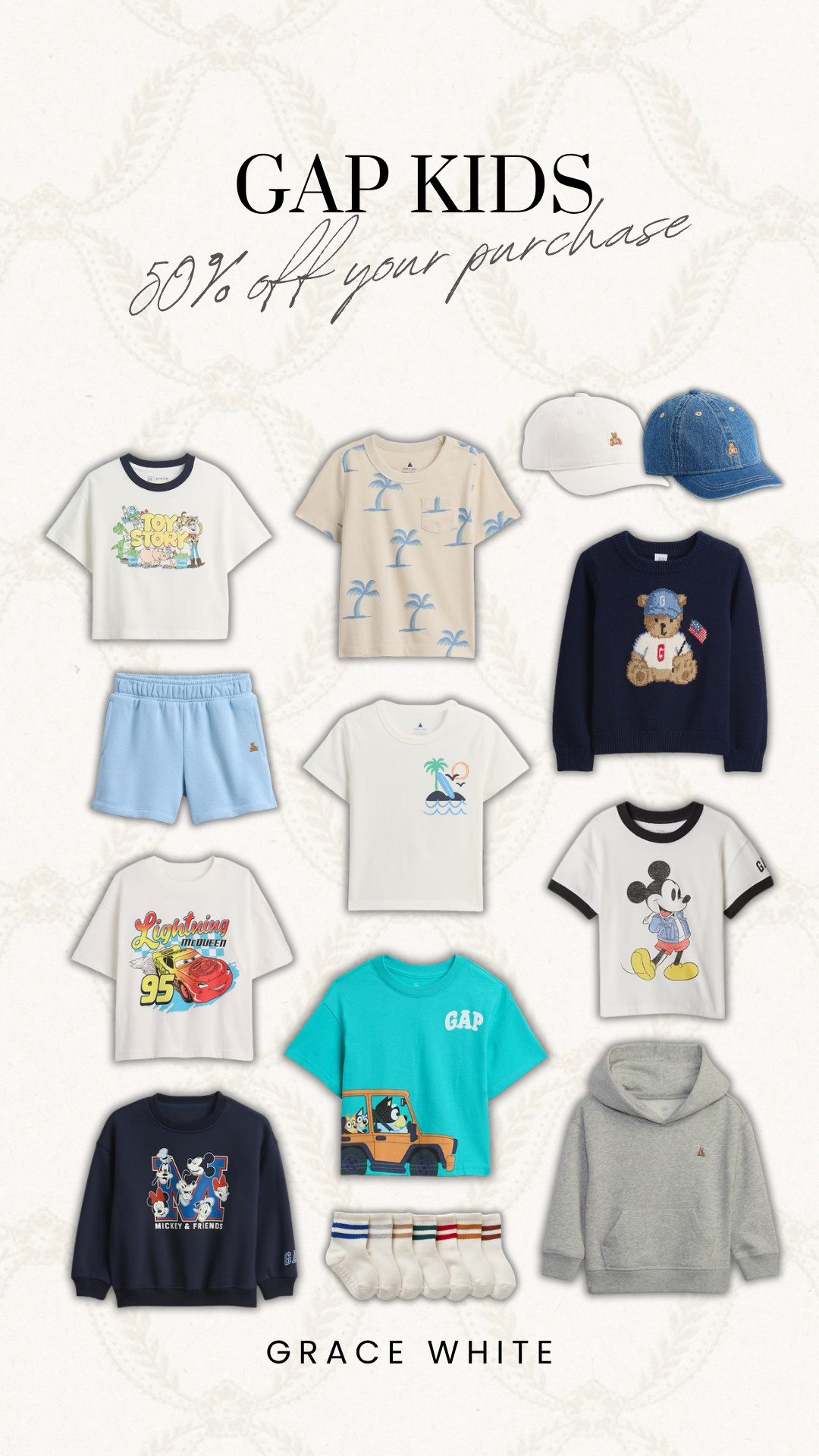 50% off your purchase + extra 10% off in app!!

@gap @gapkids gap, gap kids, gap sale, sale, sale alert sale finds, gap kids clothing, character clothing, boy mom, grace white 

 #LTKSaleAlert #LTKBaby #LTKKids