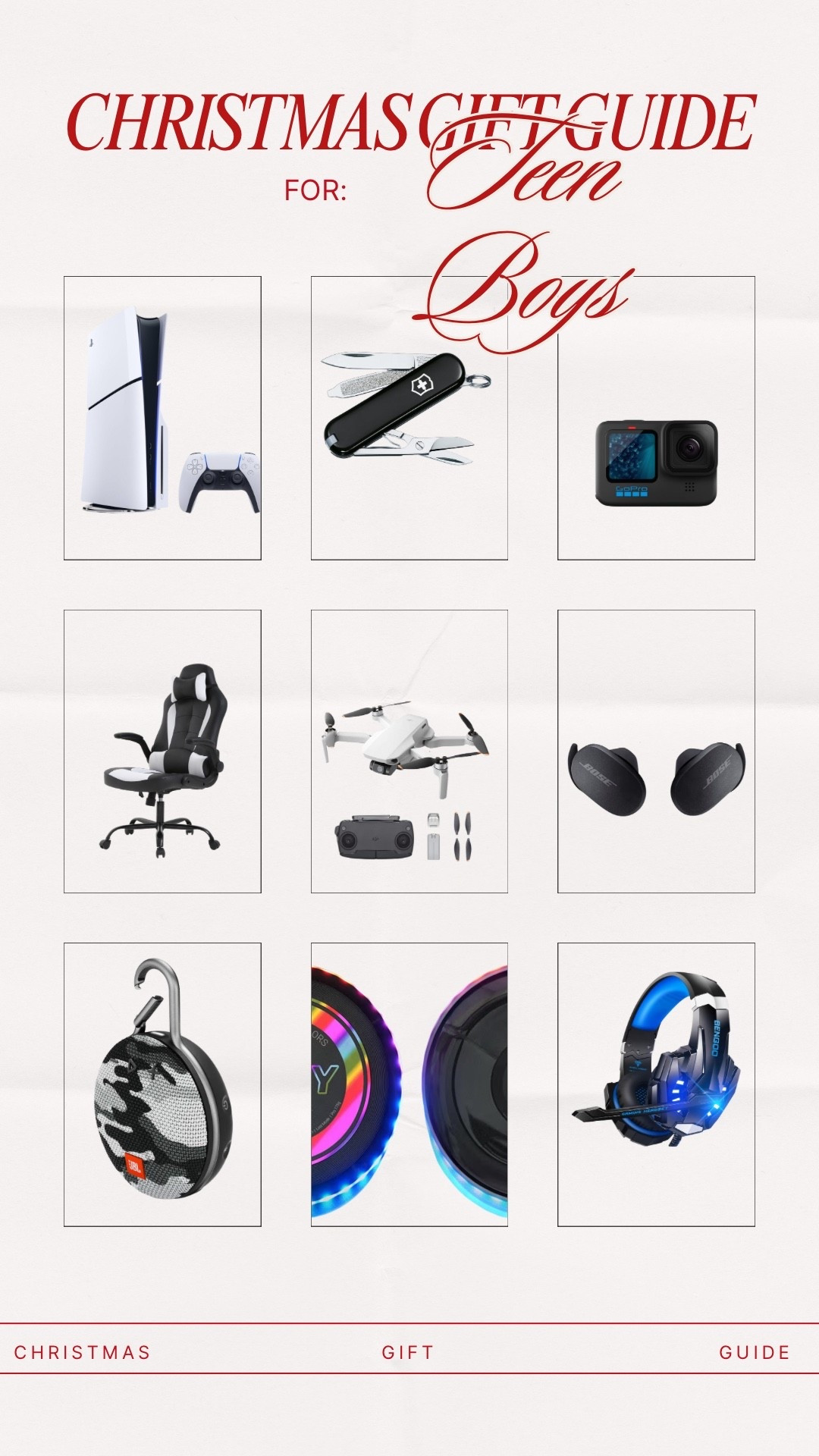 Teen boys gift guide 

#LTKHoliday #LTKGiftGuide #LTKKids