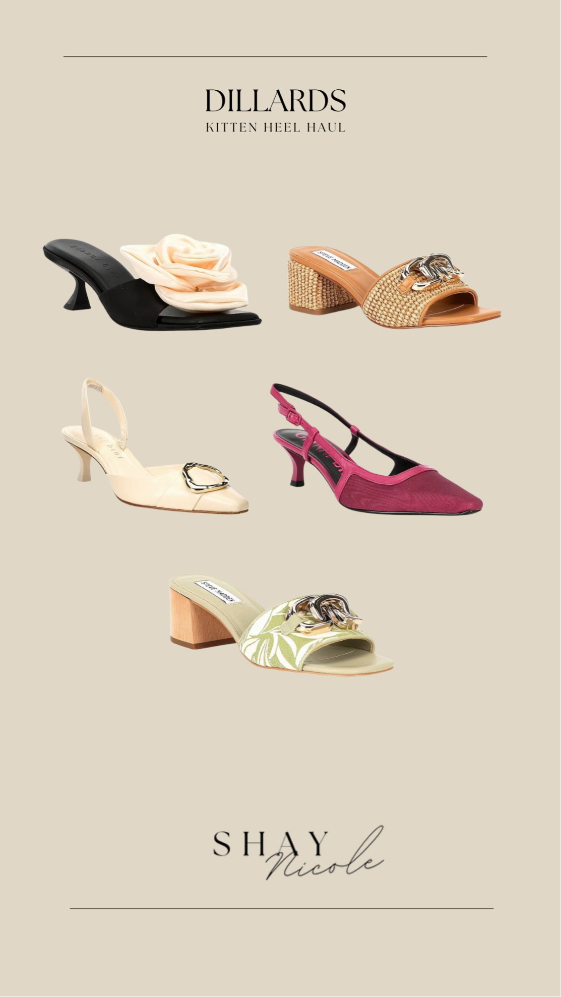 Dillard’s kitten heel haul! 

Date night, wedding, sling back, block heel 



#LTKshoecrush #LTKsalealert #LTKstyletip