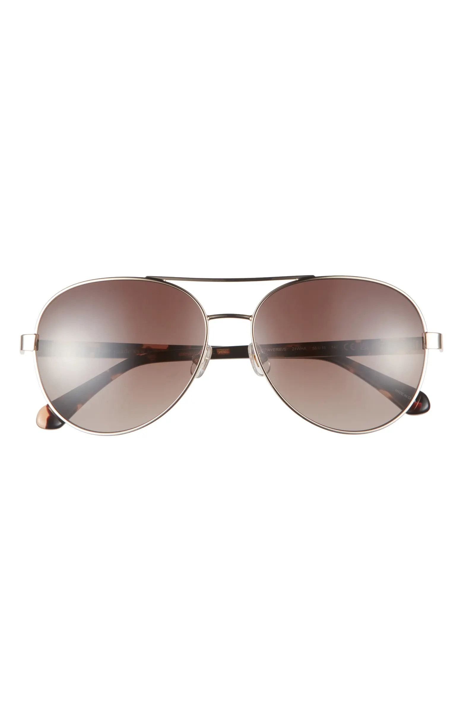 Kate Spade New York averie 58mm gradient aviator sunglasses | Nordstrom | Nordstrom