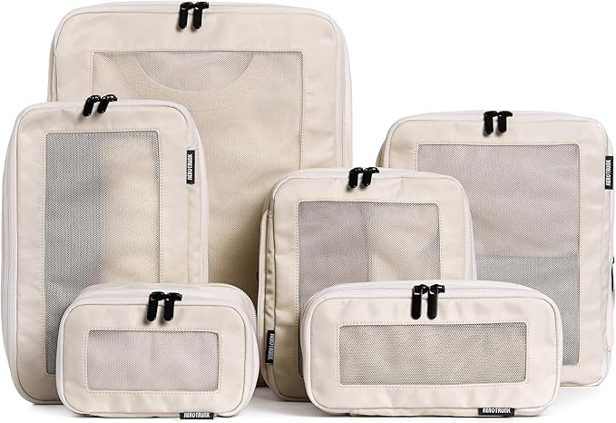 Aerotrunk Compression Packing Cubes for Travel - Luggage Organizer Bags - Double Zipper Packing C... | Amazon (US)