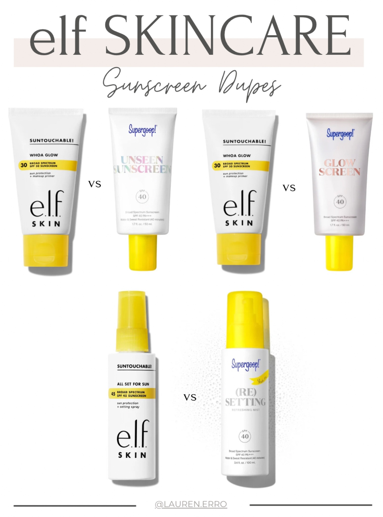 Elf sunscreen shoes!
.
.
.
Supergoop! Dupes, unseen sunscreen dupe, glowscreen dupe, glow screen dupe, re setting spray dupe, setting spray dupe, whoa glow, invisible sunscreen, 

#LTKsalealert #LTKbeauty #LTKfindsunder50