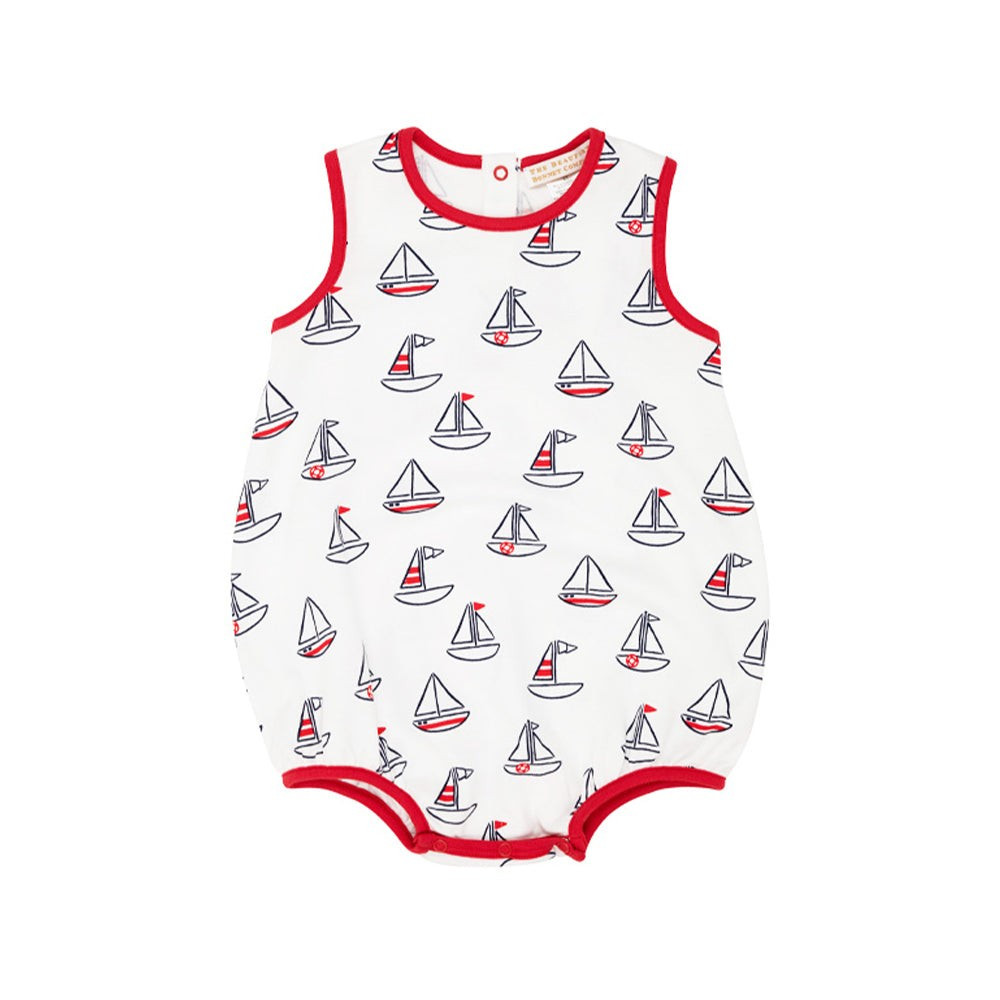 Patton Play Bubble (Unisex) - Undulata Regatta with Richmond Red | The Beaufort Bonnet Company