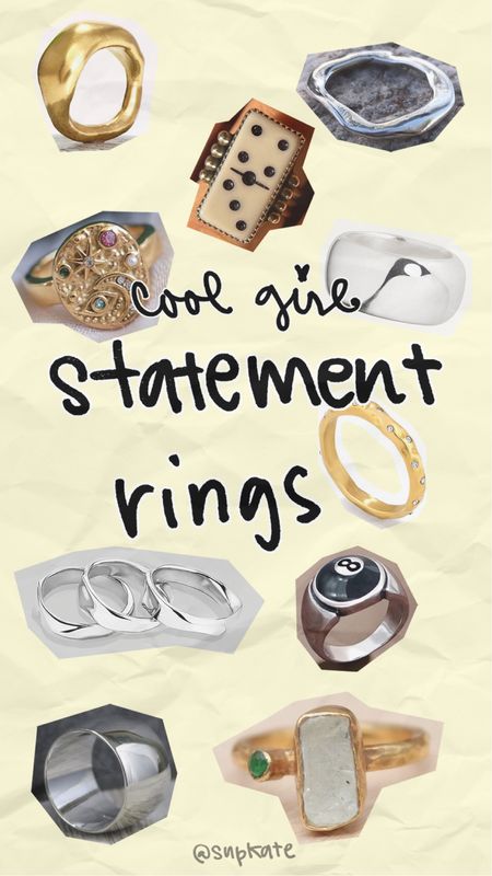cool girl statement rings

#accessories #statementrings #coolgirlstyle

#LTKstyletip