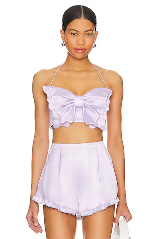 MAJORELLE Siren Top in Powder Purple from Revolve.com | Revolve Clothing (Global)