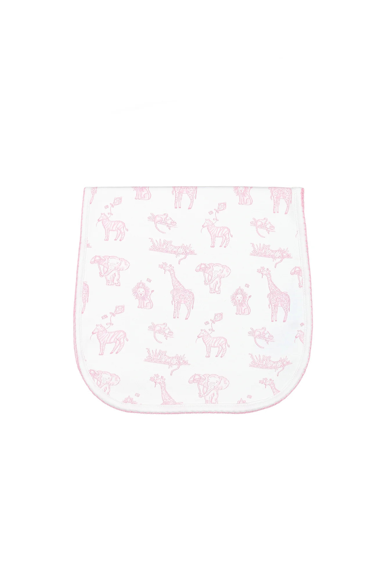 Pink Safari Burp Cloth | Nellapima