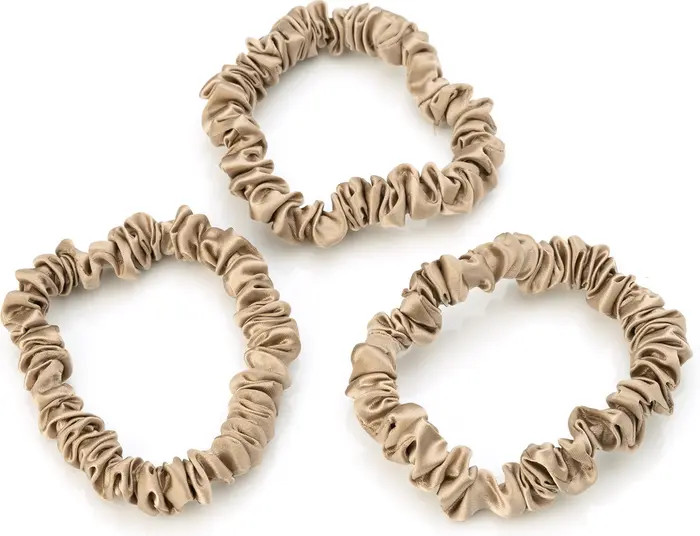 BLISSY 3-Pack Skinny Silk Scrunchies | Nordstrom | Nordstrom