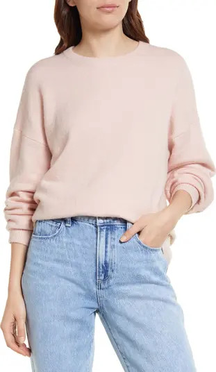Organic Cotton Blend Crewneck Sweater | Nordstrom